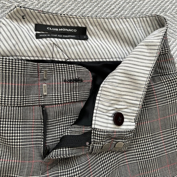 Club Monaco ⎮ Plaid wide flare leg trouser - Picture 8 of 10